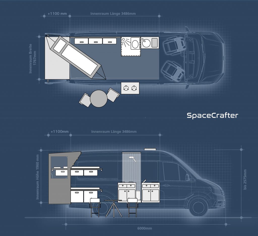 VW Crafter Camper-Ausbau SpaceCrafter